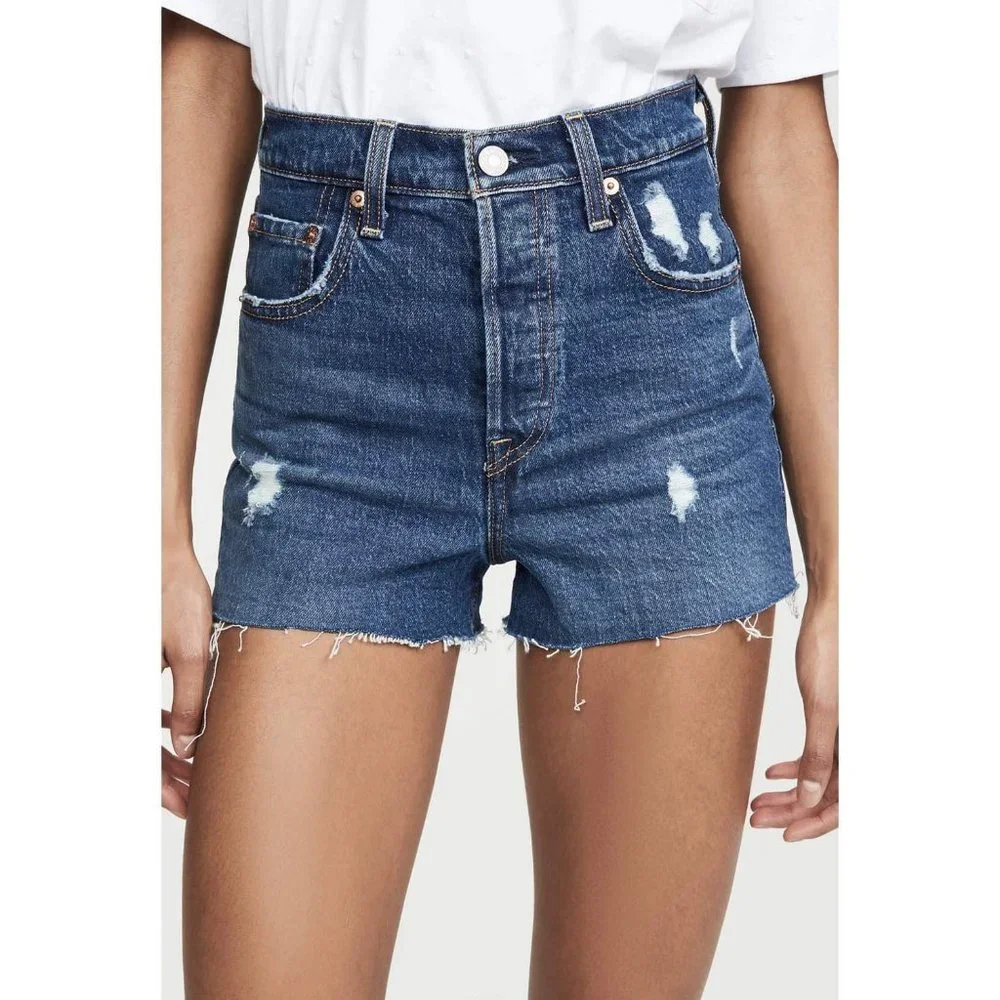 Levi's Ribcage Denim Shorts